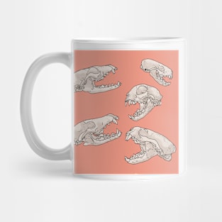 North American Predator Skulls Peach Mug